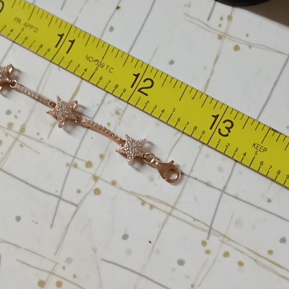 Sterling Silver Stamped, Rose Gold Choker #349 - Picture 12 of 13